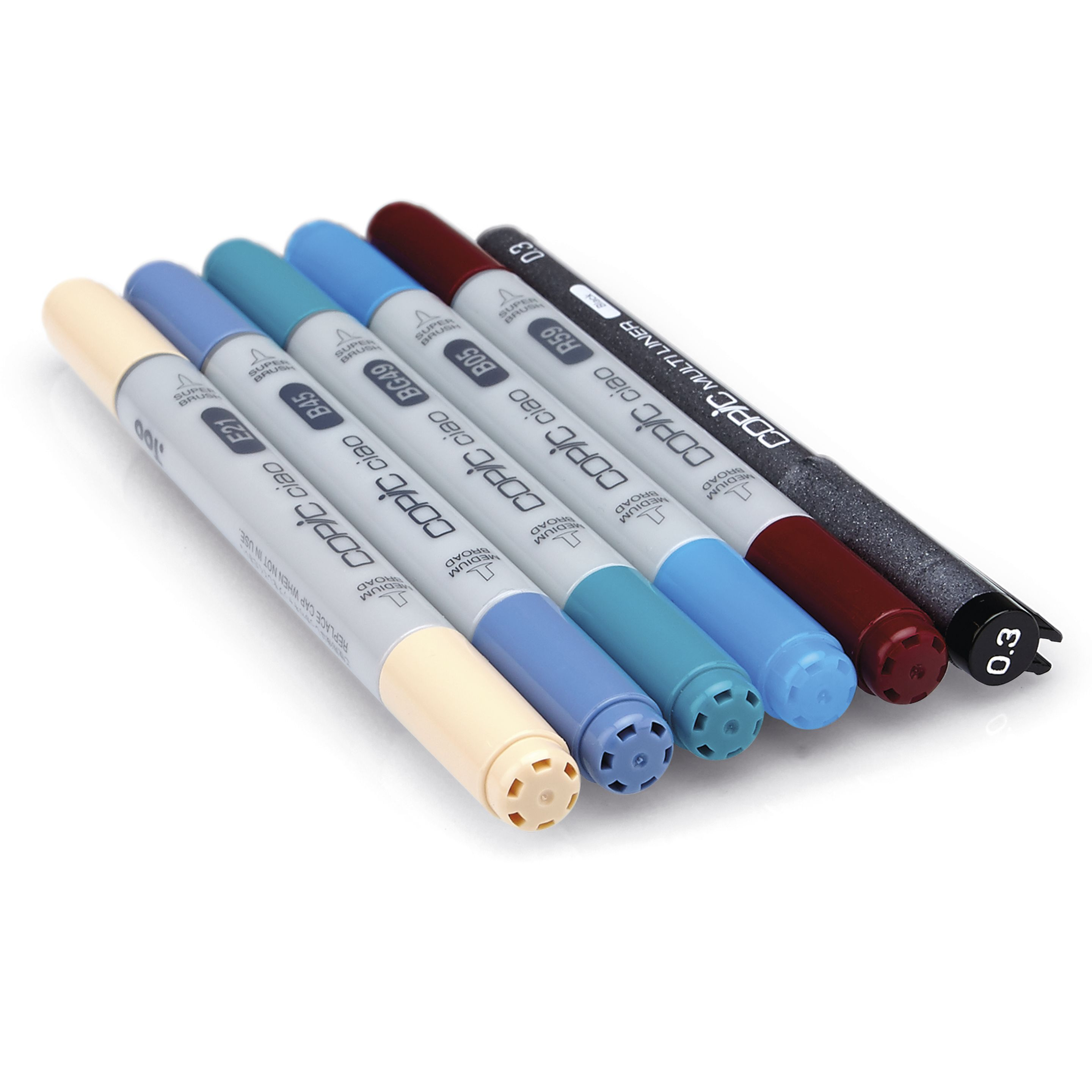COPIC Ciao 5+1 Set Manga 2 Marker Mehrfarbig