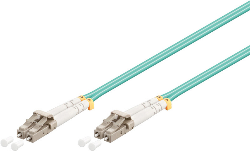 Microconnect FIB442010-FLAT Glasfaserkabel 10 m OM3 LC/UPC Aqua (FIB442010-FLAT)