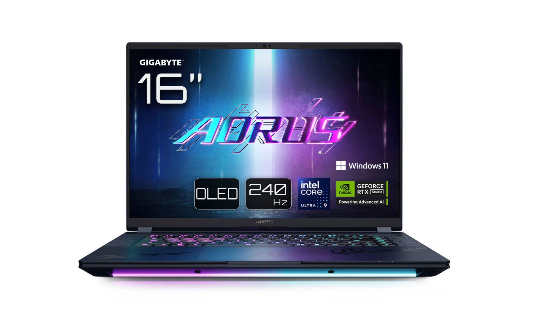 GIGABYTE AORUS MASTER 16 BZHC6DEE65SP - 16" QHD+ OLED 240 Hz Display, Intel Core Ultra 9 275HX, 32GB RAM, 2TB SSD, NVIDIA GeForce RTX 5090, Windows 11 (AORUS MASTER 16 BZHC6DEE65SP)