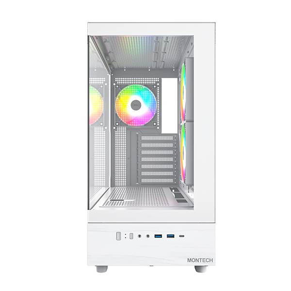 MONTECH XR Midi-Tower Tempered Glass Weiß