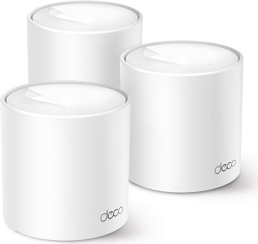 TP-Link Deco X1500 Dual-Band (2,4 GHz/5 GHz) Wi-Fi 6 (802.11ax) Weiß 2 Intern (DECO X1500(3-PACK))