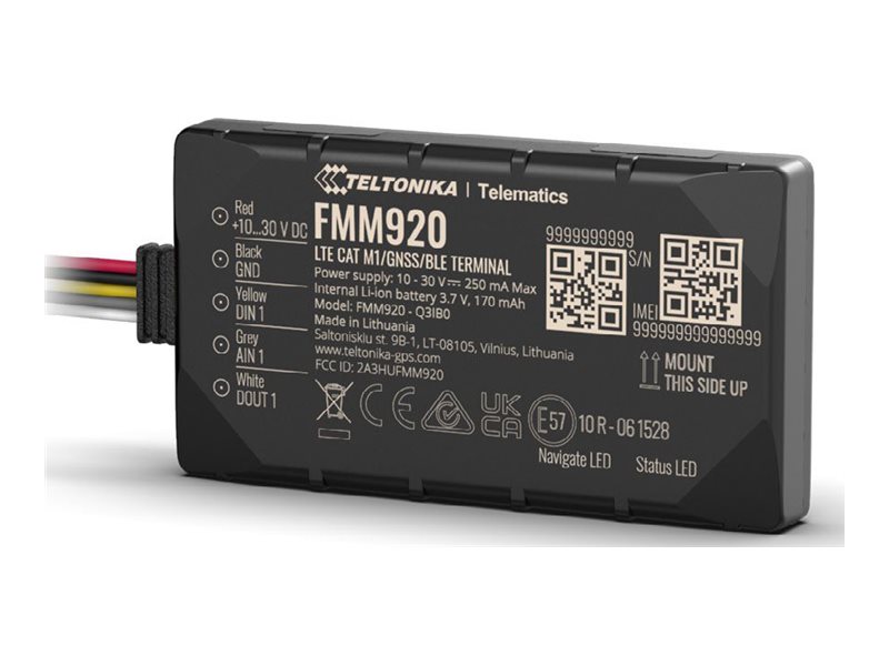 Teltonika FMM920 GPS/GLONASS/GALILEO/BeiDou/QZSS Tracking-Gerät Schwarz