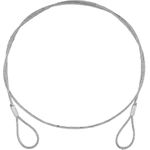 EUROLITE Stahlseil (SC) 900x4mm silber (58010435)