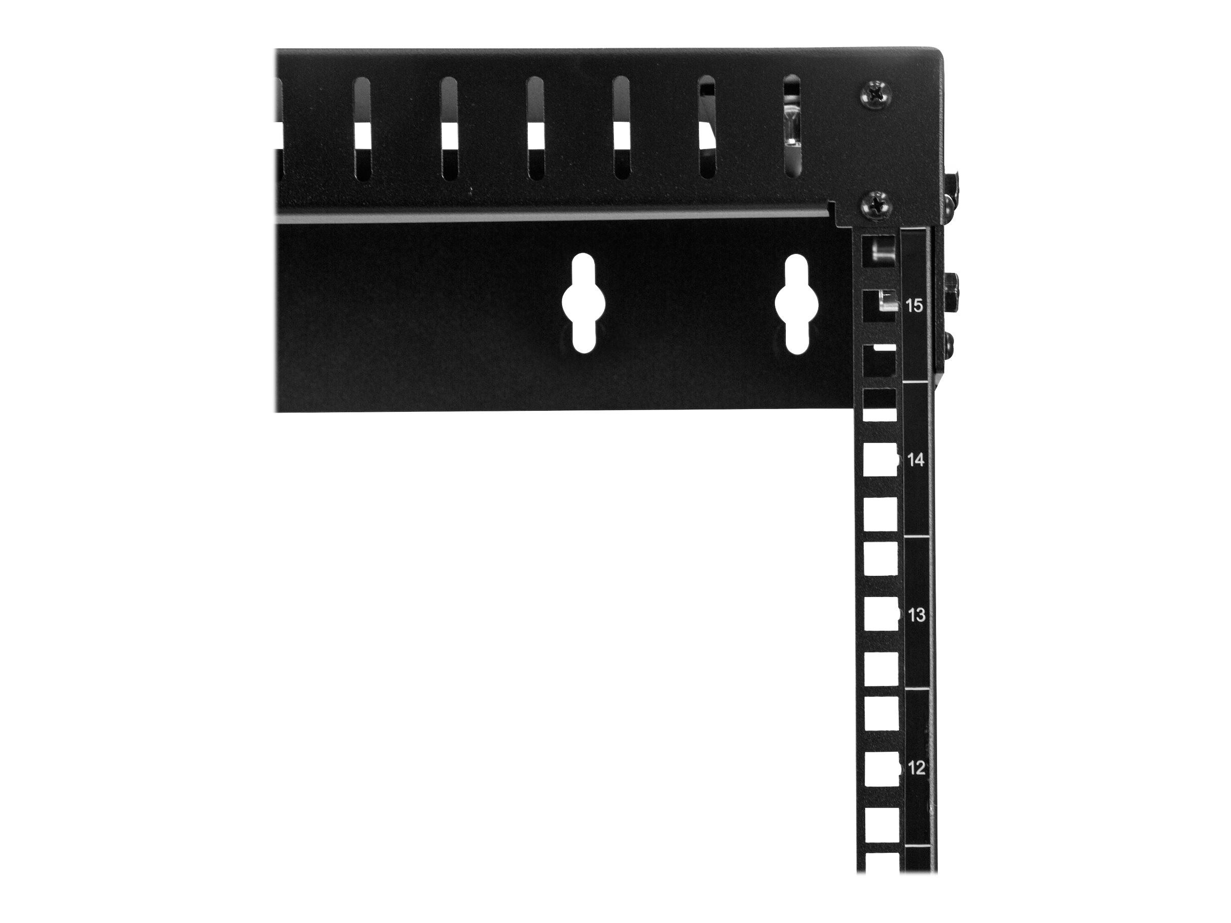 StarTech.com 15HE Wandmontage Open Frame Server-Rack 19" Einstellbare Tiefe Schwarz