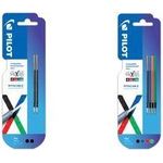 PILOT Ersatzmine FRIXION 4 COLORS, 4er Blister, sortiert für 4-Farb-Tintenroller FRIXION 4 COLORS, patentierte Tinte, - 1 Stück (447597)