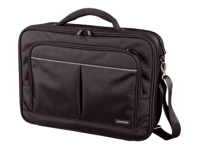 LIGHTPAK Executive Line LIMA Notebook-Tasche 17" Polyester Schwarz mit silbergrauen Applikationen