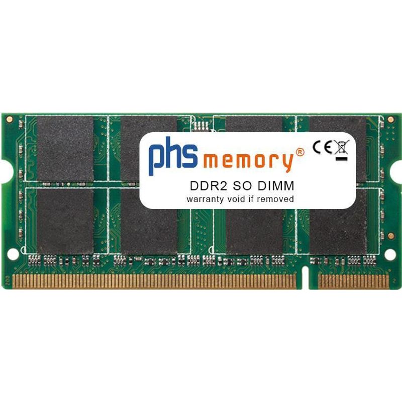 PHS-memory 4GB RAM Speicher für Dell Vostro 1710 DDR2 SO DIMM 