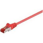 Wentronic Goobay CAT 6 Patchkabel, S/FTP (PiMF), Rot, 0.15 m - LSZH halogenfrei, Kupfer (92458)