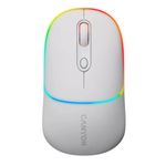 Canyon MW-22 CNS-CMSW22SW Maus – 2 in 1 Bluetooth/2.4?GHz – optisch – 800/1200/1600?DPI – 4 Tasten – RGB-Beleuchtung – wiederaufladbar – Snow White