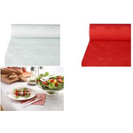 PAPSTAR Damast-Tischtuch (B)1,2 x (L)8 m, schwarz Papiertischtuch mit Damastprägung, Stärke: 42 g/qm - 1 Stück (11351)