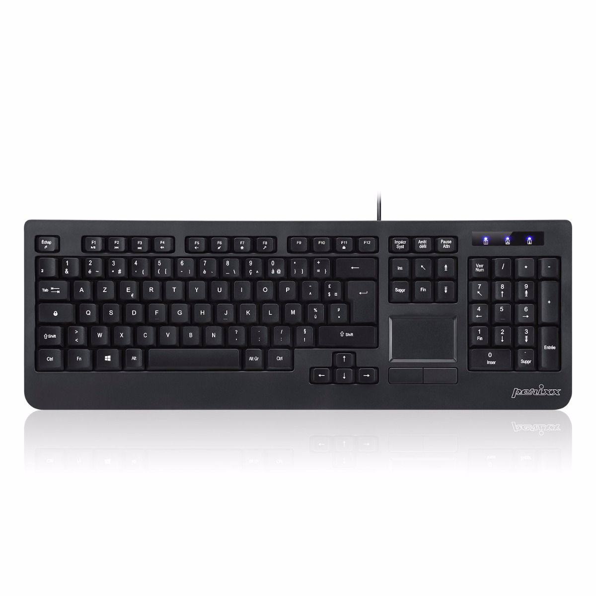 Perixx Periboard-513 II Kabelgebundene USB-Tastatur QWERTY US Schwarz