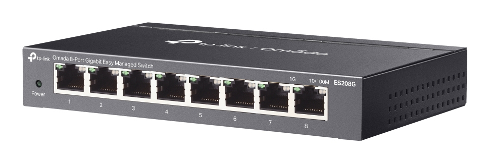 TP-Link Omada ES208G V1 Managed Gigabit Switch 8 Ports Grau