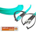 Lightwin Glasfaserkabel 10 m OM3 LC ST Black,Blue (LDP-50 LC-ST 10.0 OM3)
