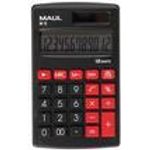 MAUL M 12 Taschenrechner 12-stellig LCD solar/batterie schwarz/rot