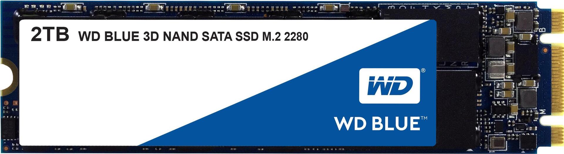 WD Blue WDBK3U0020BNC - SSD - 2TB - intern - M.2 2280 - SATA 6Gb/s (WDBK3U0020BNC-WRSN)