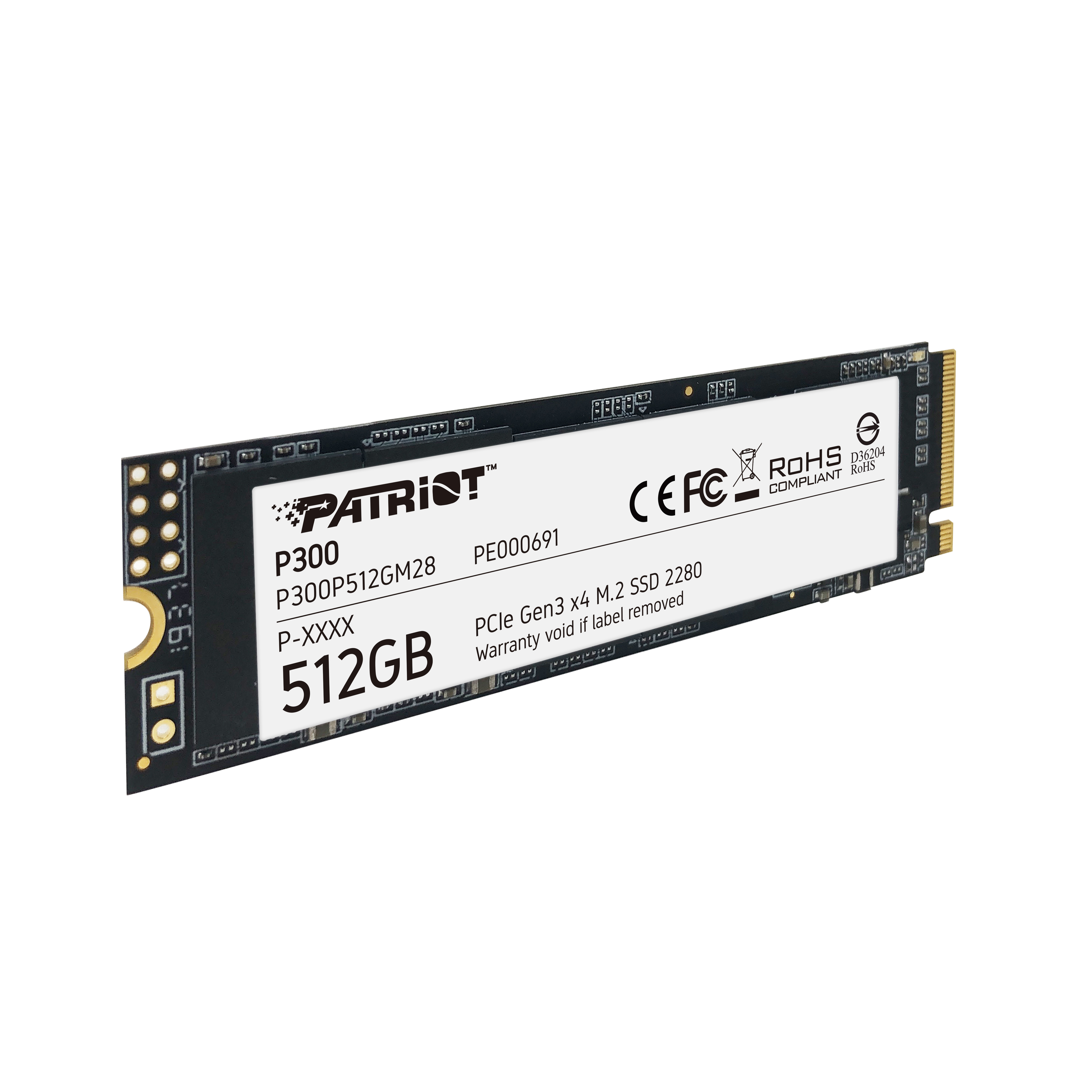 Patriot P300 512 GB SSD M.2 2280 PCIe 3.0 x4 (NVMe)