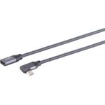 S/CONN maximum connectivity USB-C® Verlängerungskabel, 3.2, 90°, Pro, 0,25m (13-56000)