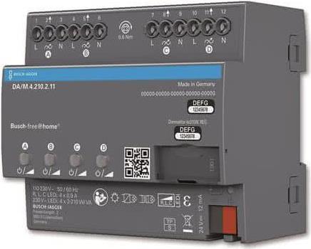 Busch-Jaeger Dimmaktor 4-fach REG DA/M.4.210.2.11 (2CKA006220A0728)