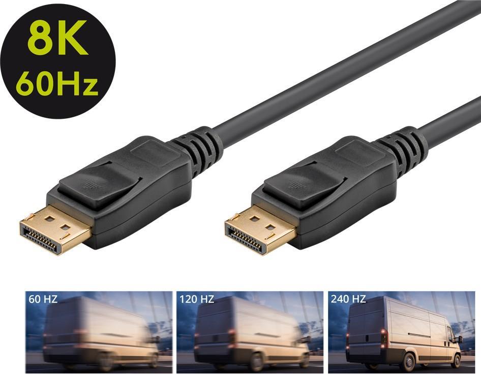 Goobay 61696 DisplayPort-Kabel 1 m Schwarz (61696)
