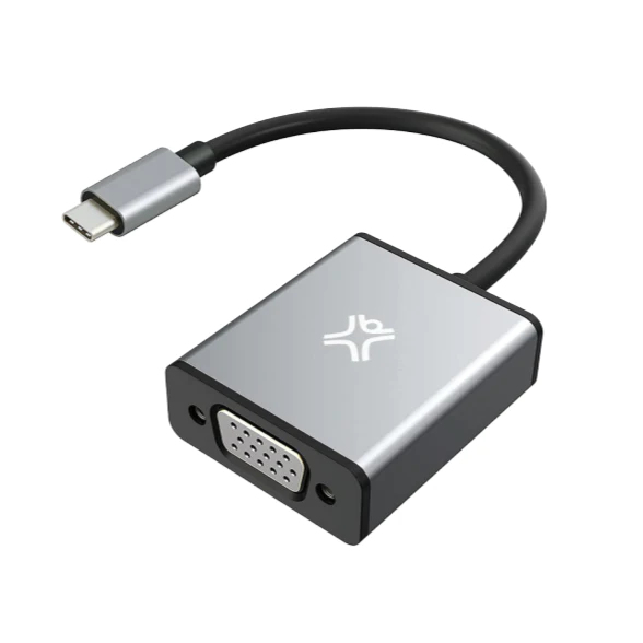 XtremeMac XWH-ACV1-13 USB-C zu VGA Grafikadapter 1920 x 1080 Grau