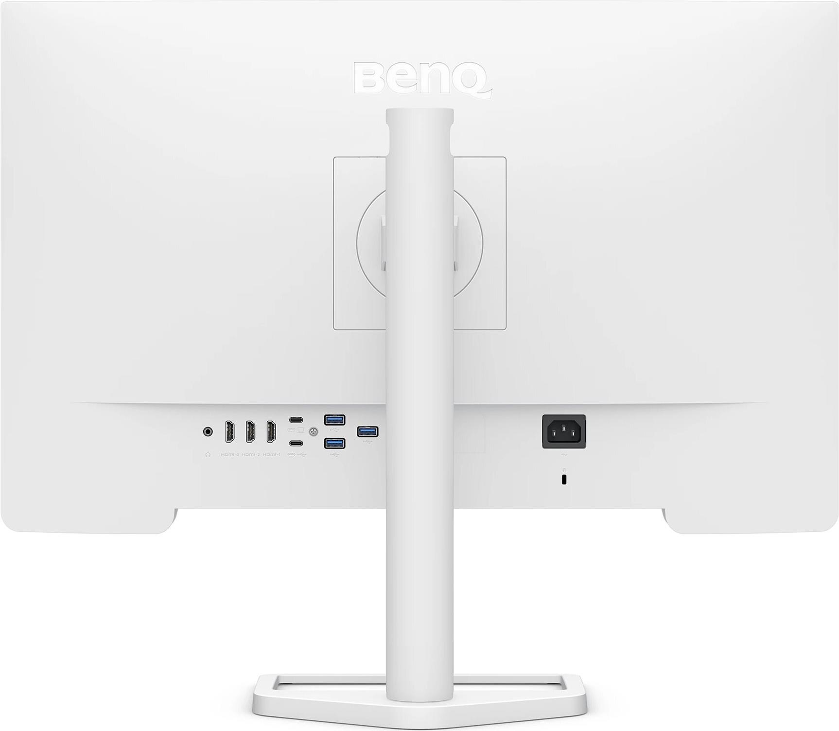 BenQ EW2790U 27" 4K mit 98% P3, exklusivem AI Contrast, integrierten 2.1-Kanal-Lautsprechern mit Tieftöner, 1 USB-Typ-C-Anschluss, 3 HDMI-Anschlüssen, ergonomischem Design und Eye-Care-Technologie [Energieklasse F] (9H.LN3LJ.LBE)