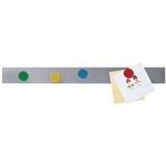 FRANKEN Magnetleiste, 50 x 1.00 mm, Edelstahl, selbstklebend silber, mit selbstklebender Schaumstoffpolsterung, - 1 Stück (ST1455)