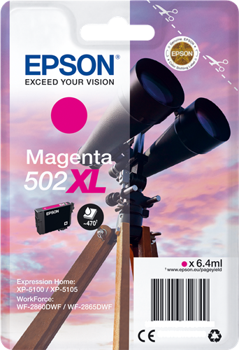 Epson 502XL 6.4 ml mit hoher Kapazität (C13T02W34020)