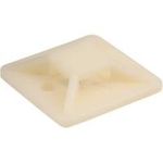 InLine® Befestigungssockel für Kabelbinder, 40x40mm, 10stk., selbstklebend, natur (59965F)