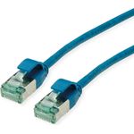 ROLINE RM U/FTP Patchkabel Kat.6A/Kl.EA SLIM blau 1m - FTP (21.45.3343)