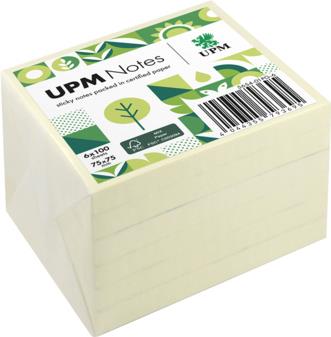 UPM Notes Haftnotiz 5654-01PG-6 75x75mm 100Bl. ge 6St. (5654-01PG-6)