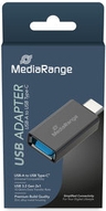 MediaRange Universaler USB-A auf USB Type-C® Adapter, Schwarz (MRCS216)