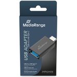 MediaRange Universaler USB-A auf USB Type-C® Adapter, Schwarz (MRCS216)