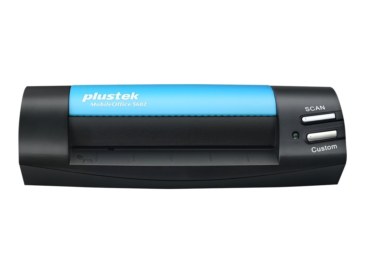 Plustek MobileOffice S602 Visitenkartenscanner A6 1200 x 1200 dpi USB 2.0 Schwarz, Blau