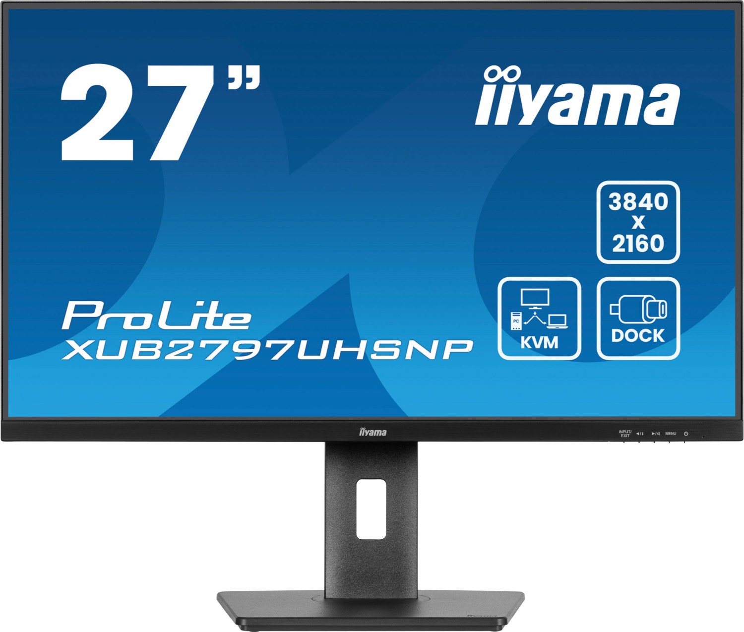 Iiyama 27" IPS LCD USB-C Dock Disp 96W Charging (XUB2797UHSNP-B1)