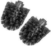 Peggy Perfect Ersatz-Rundkopf für WC-Bürste, 2er Set aus Kunststoff, Borsten aus Kunststoff schwarz, - 1 Stück (20201)