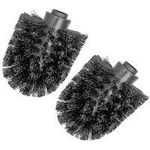 Peggy Perfect Ersatz-Rundkopf für WC-Bürste, 2er Set aus Kunststoff, Borsten aus Kunststoff schwarz, - 1 Stück (20201)