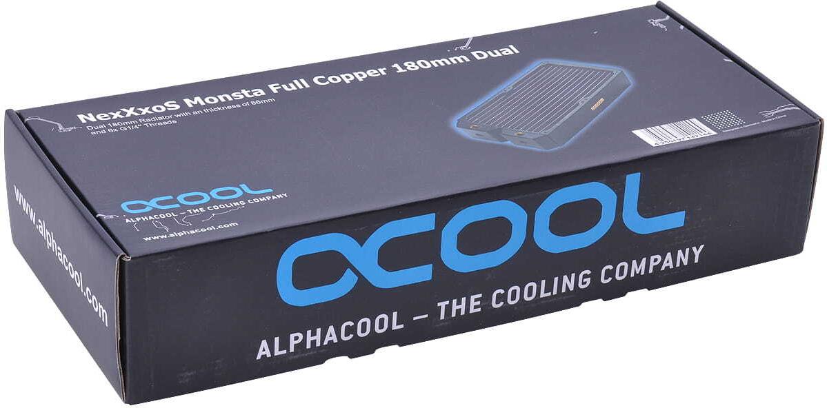 Alphacool NexXxoS Monsta Dual 180mm Radiator Schwarz