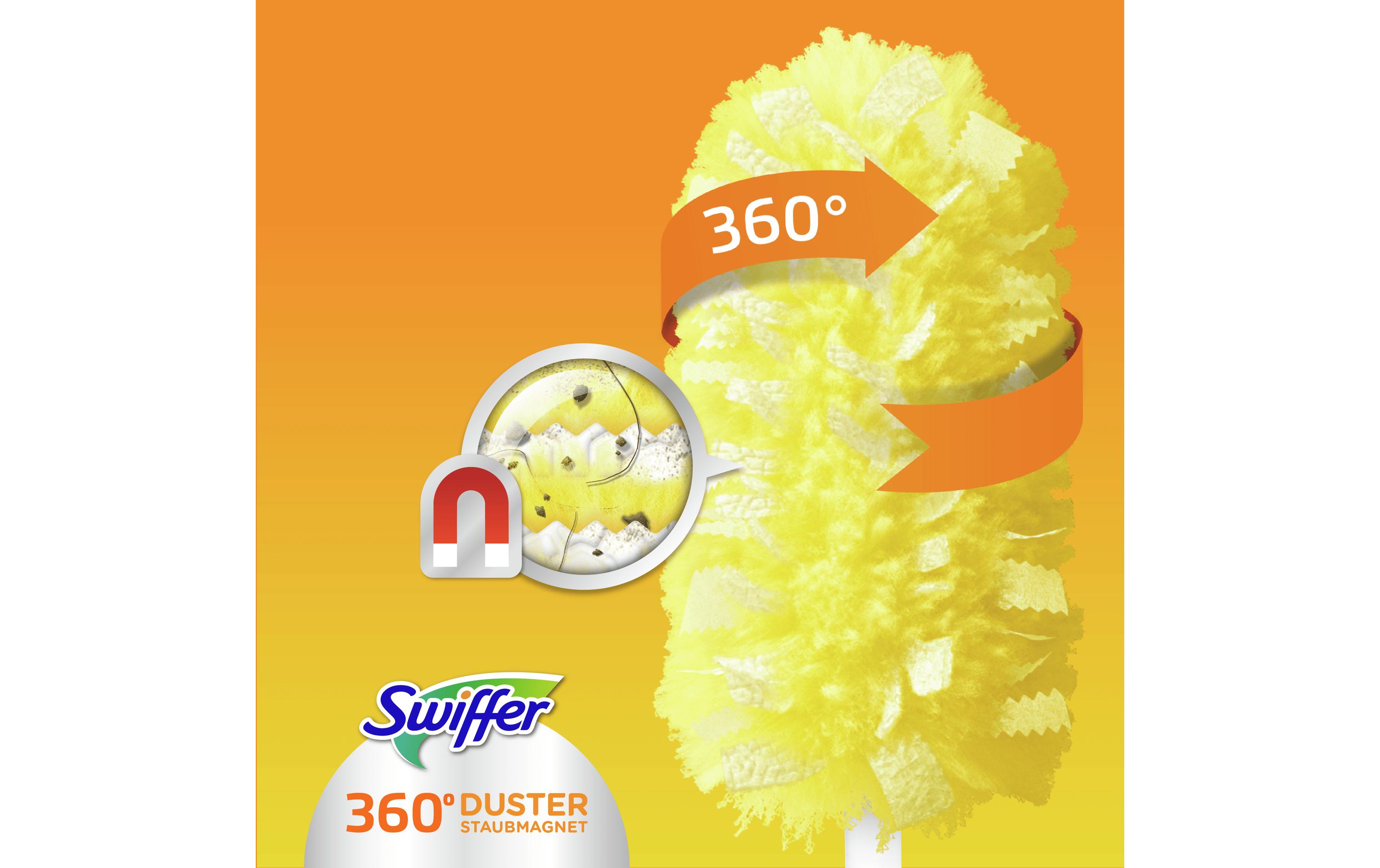 Swiffer Staubmagnet 360° Ersatztücher Nachfüllpack, Gelb