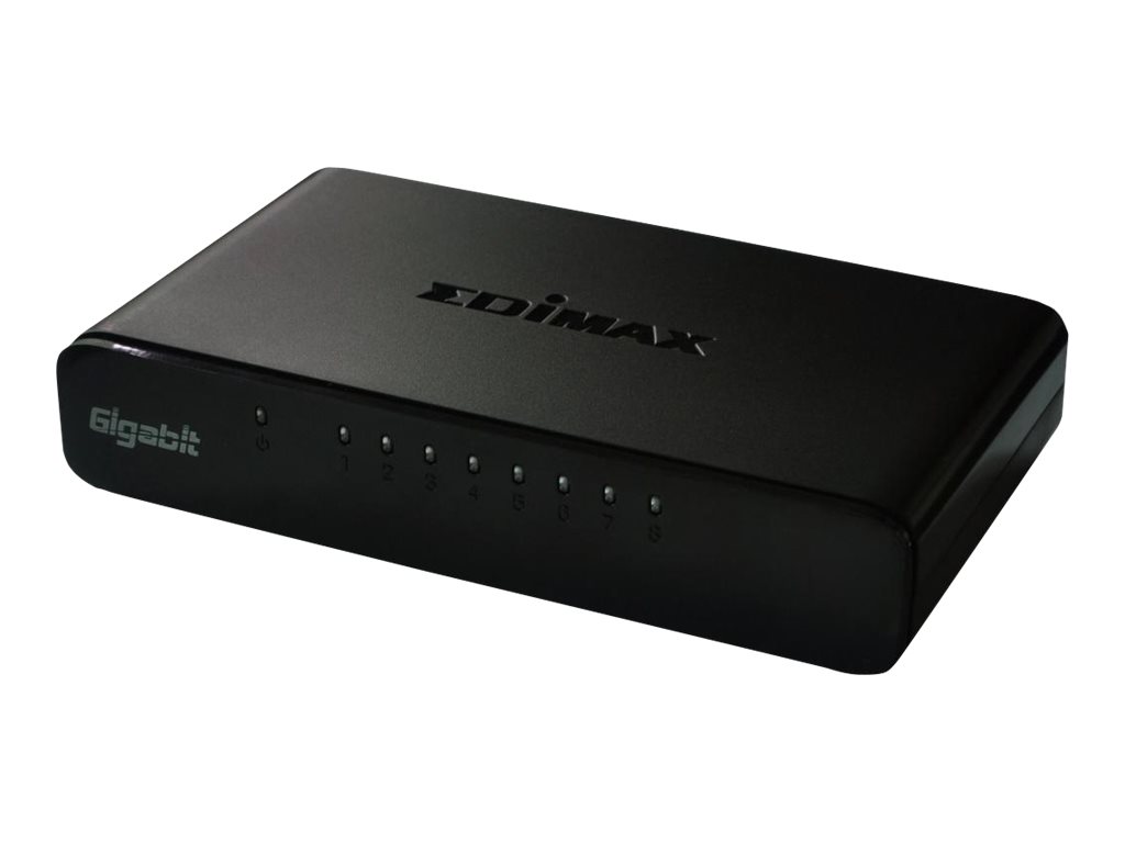 Edimax ES-5800G V2 Gigabit Ethernet Switch, 8 Ports 10/100/1000 Mbps, Unmanaged, Desktop