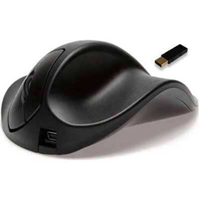 Hippus HandShoeMouse Right Medium Vertikale Maus Schwarz