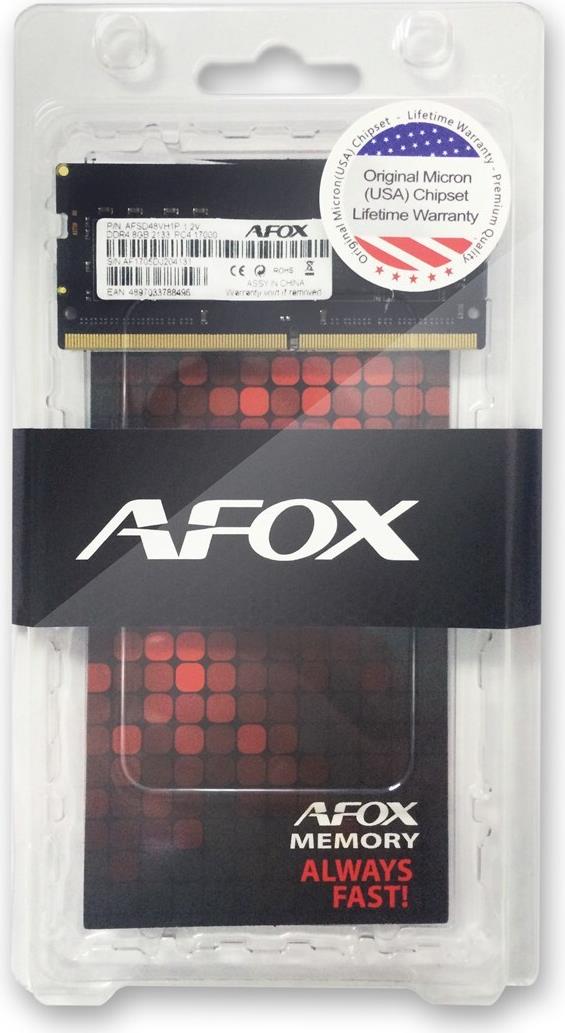 AFOX SO-DIMM DDR4 8GB 3200MHZ (AFSD48PH1P)