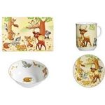 Ritzenhoff & Breker Müslischale "WALDTIERE" aus Porzellan, spülmaschinengeeignet, Durchmesser: 170 mm - 6 Stück (422436)