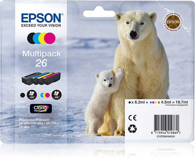 Epson 26 Multipack 4er-Pack (C13T26164020)