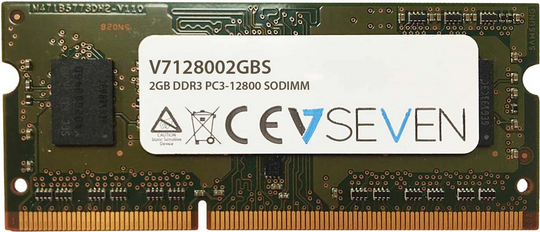 V7 2GB DDR3 1600MHZ CL11 2GB DDR3 PC3-12800 - 1600mhz SO DIMM (V7128002GBS)