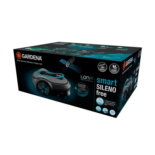 Gardena smart SILENO free Mähroboter 1200 m² Set Grau