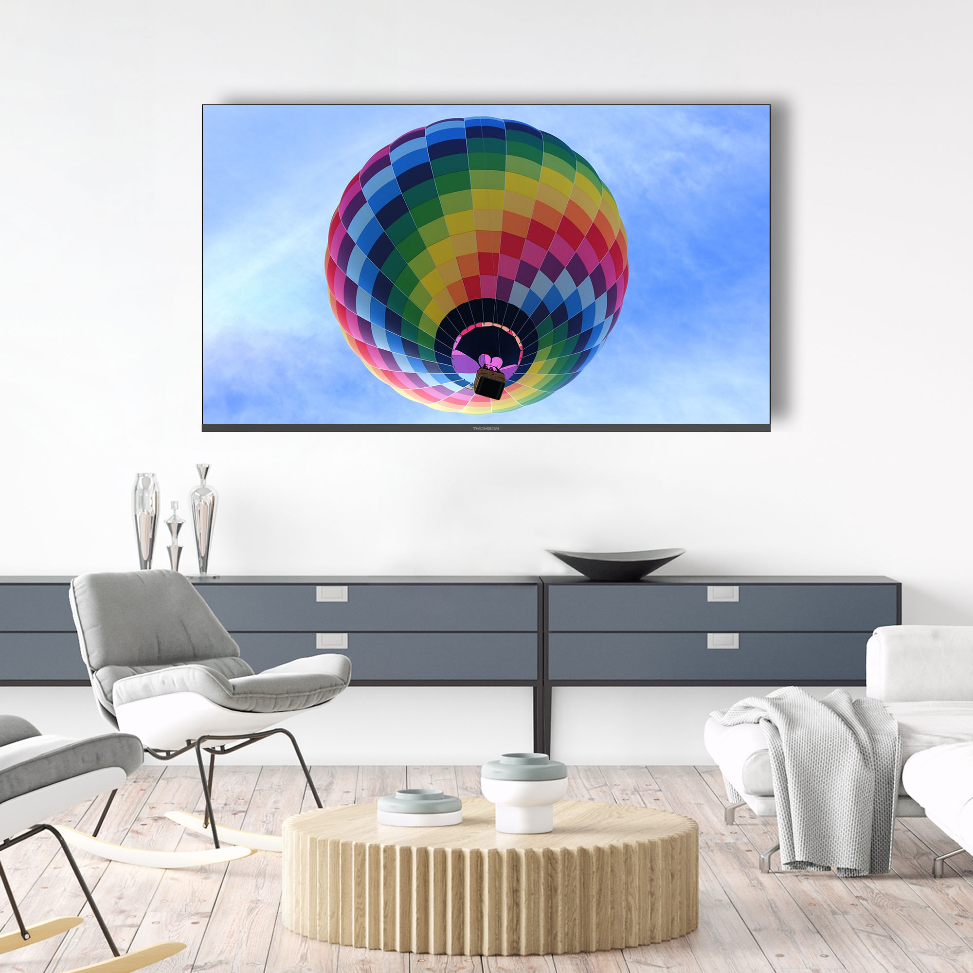 Thomson 65QG4S14 QLED Fernseher 65" 4K Ultra HD Google TV Grau