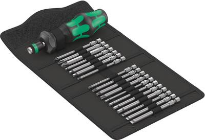 Wera Kompakt Turbo Imperial 1 05057483001 Bit-Set 15teilig 1/4 (6.3 mm) inkl. Bithalter-Schraubendreher, inkl. Drehmoment-Adapter, Schnellwechselfutter (05057483001)