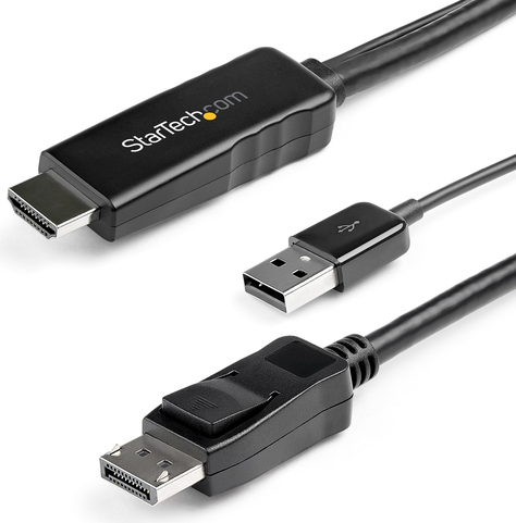 StarTech.com 2 m (6.6 ft.) HDMI to DisplayPort Cable (HD2DPMM2M)
