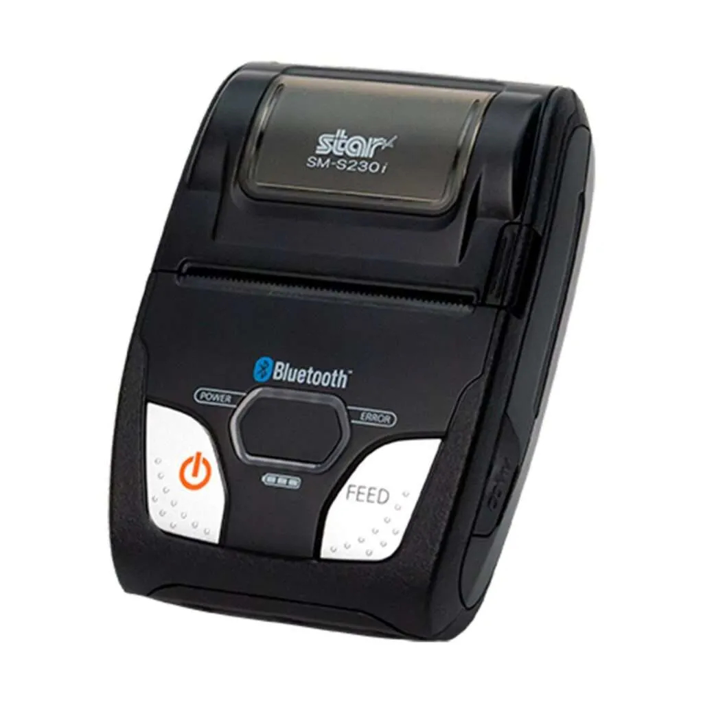 Star Micronics SM-S230i Mobiler Drucker Thermodirekt 203 dpi USB Bluetooth Schwarz/Silber