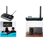 LogiLink - Drahtloser Bluetooth Audio-Empfänger / Transmitter für TV, drahtloser Kopfhörer (BT0062)